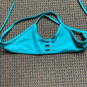 Teal jolyn bikini vent top